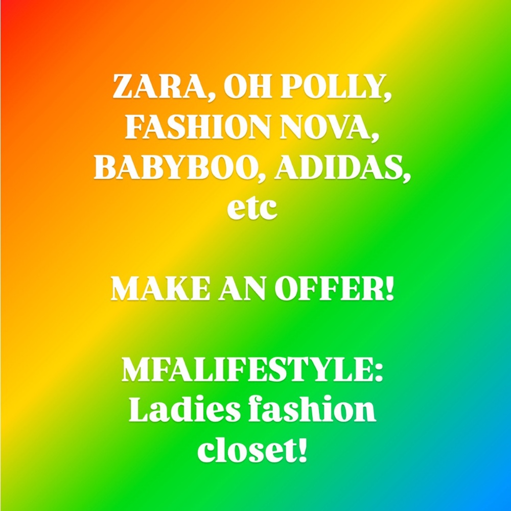 SALE! ZARA, OH POLLY, FASHION NOVA, BABYBOO, ADIDAS